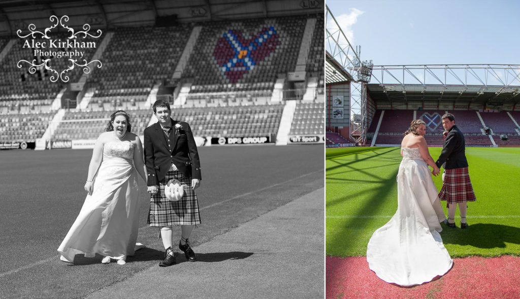 Wedding Photography at Tynecastle, Edinburgh