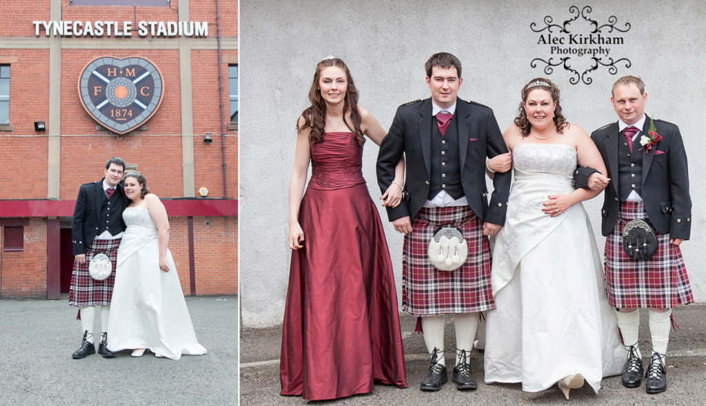 Wedding Photography at Tynecastle, Edinburgh